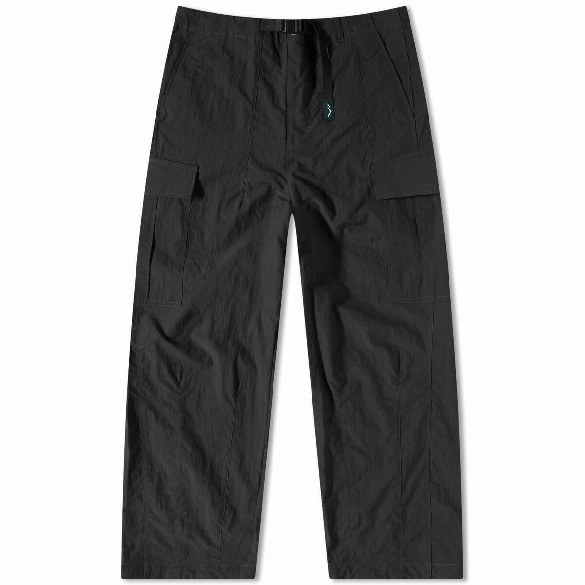 Black Nylon Utility Pants