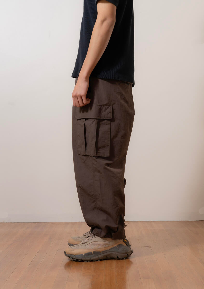 Brown Nylon Utility Pants