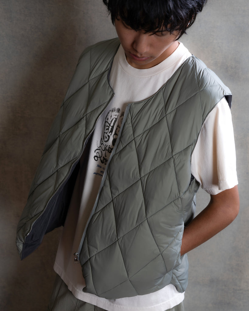 Seafoam Stone Puffer Vest