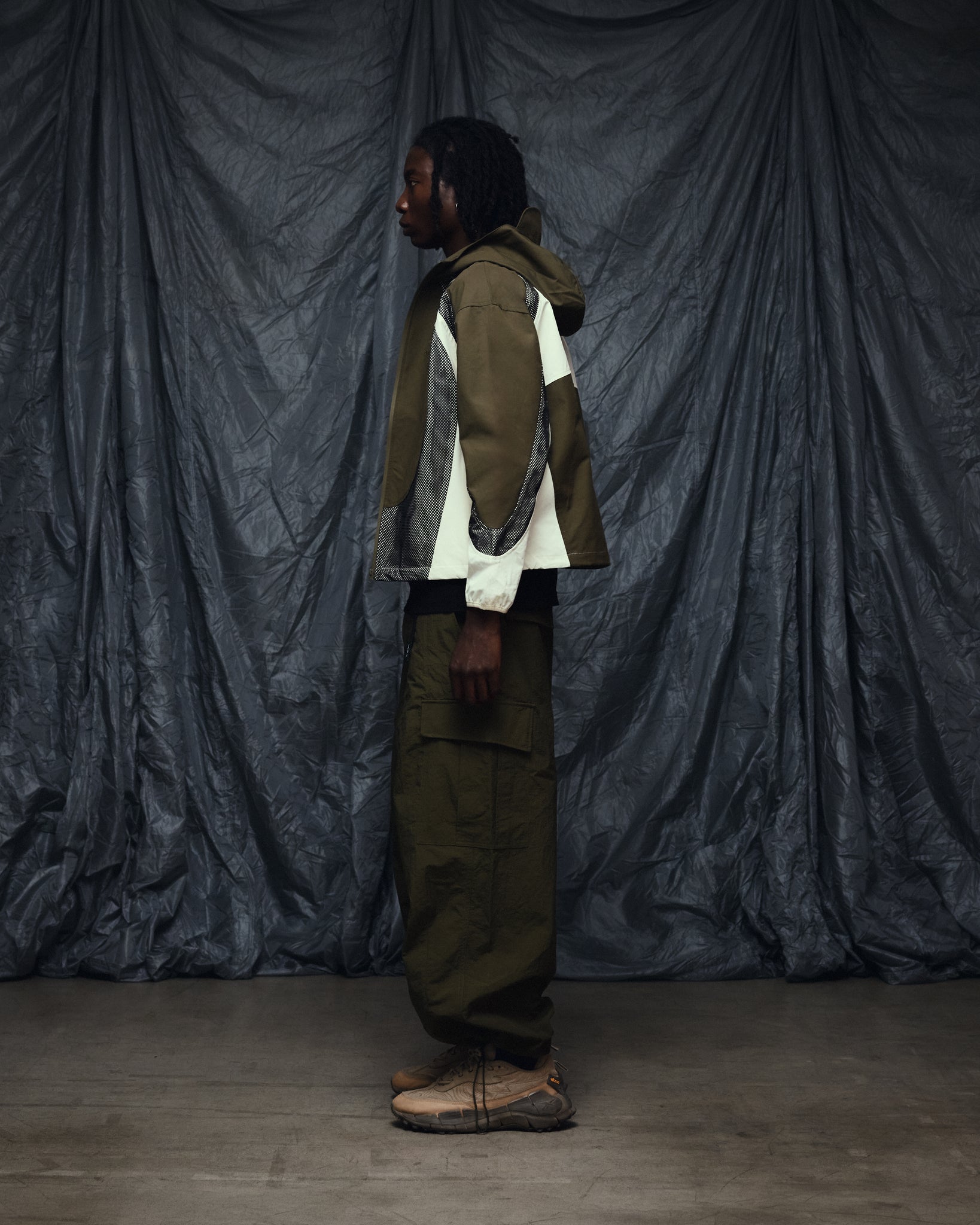 Green Mesh Windbreaker