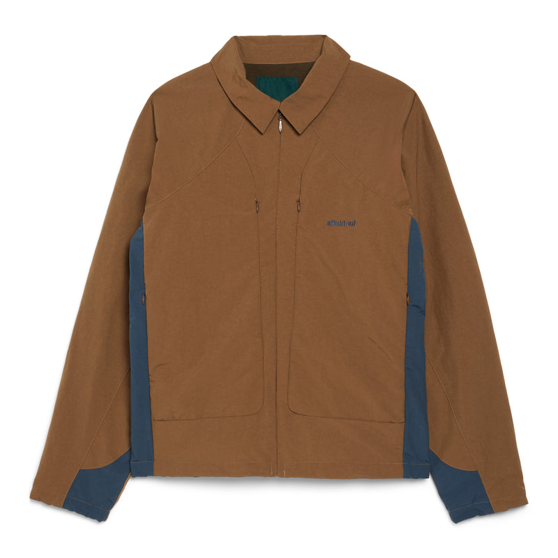 ジャケット・アウター Eaphi BIG COLLAR HALF JACKET brown Half Zip Leather Collar Jacket-Greige – 96Dragon Studio