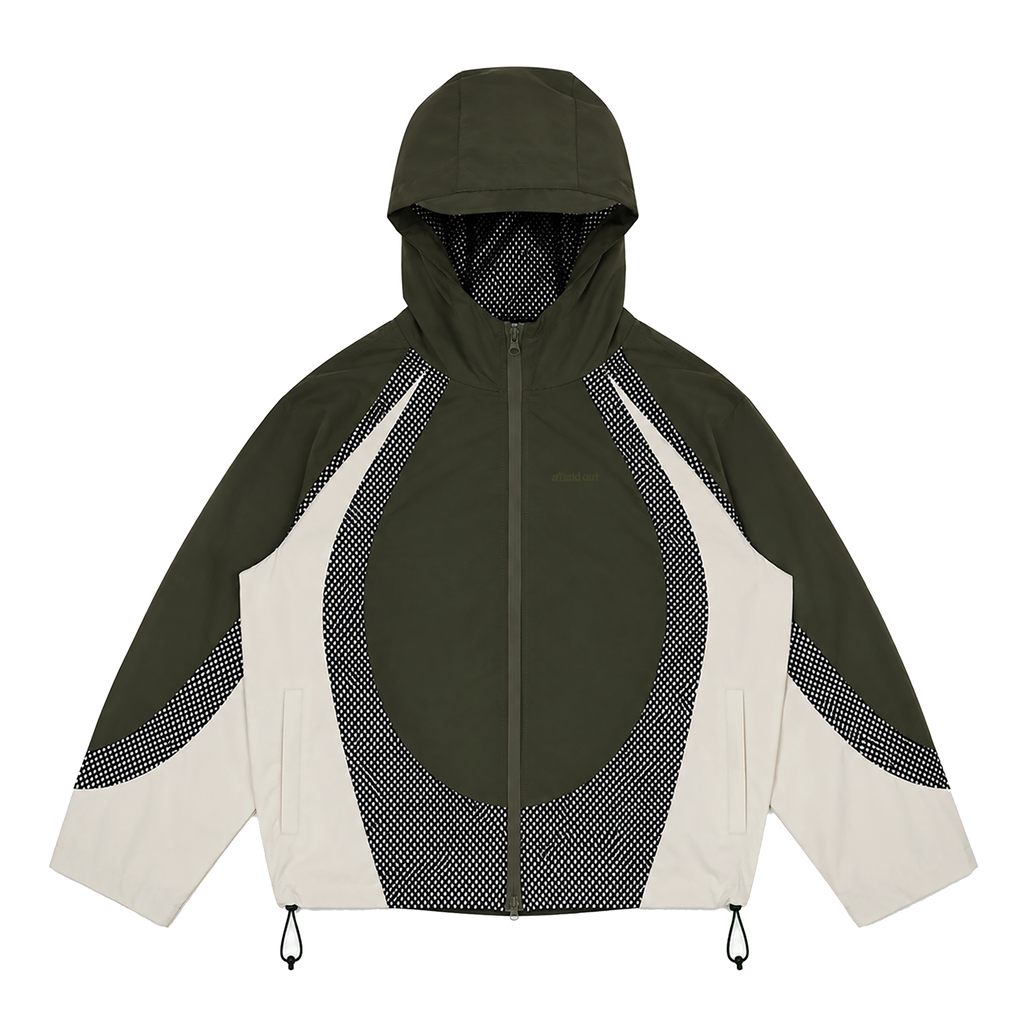 Green Mesh Windbreaker