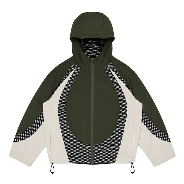 Green Mesh Windbreaker