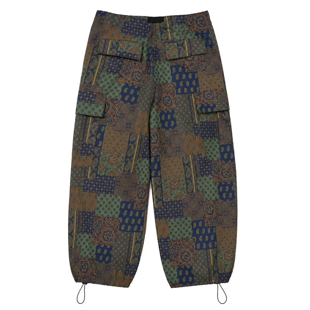 Green Paisley Utility Pants
