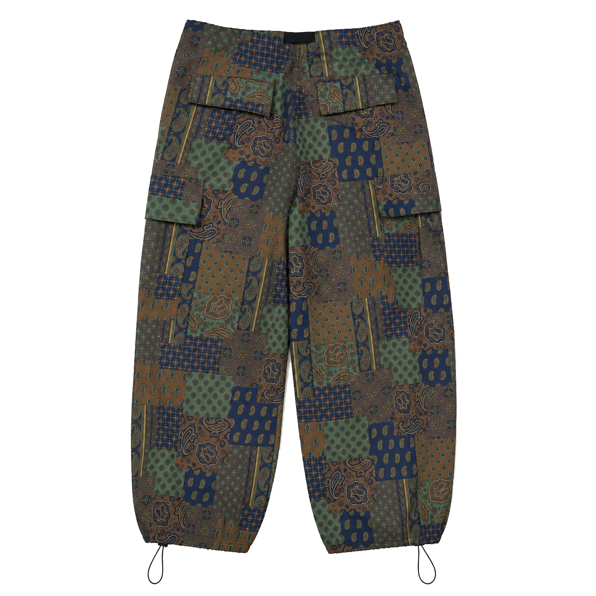 Green Paisley Utility Pants