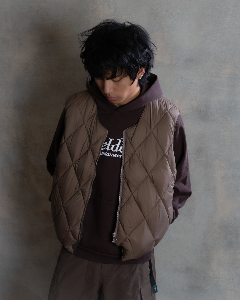 Brown Stone Puffer Vest