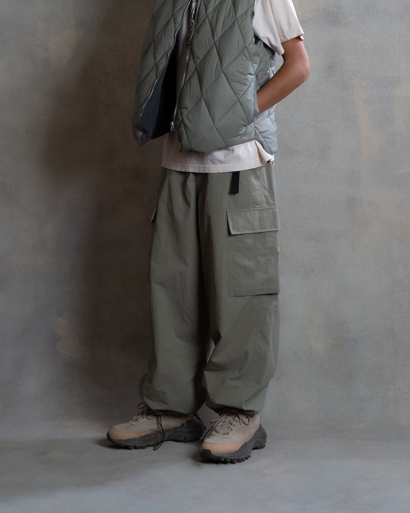 Seafoam Nylon Utility Pants